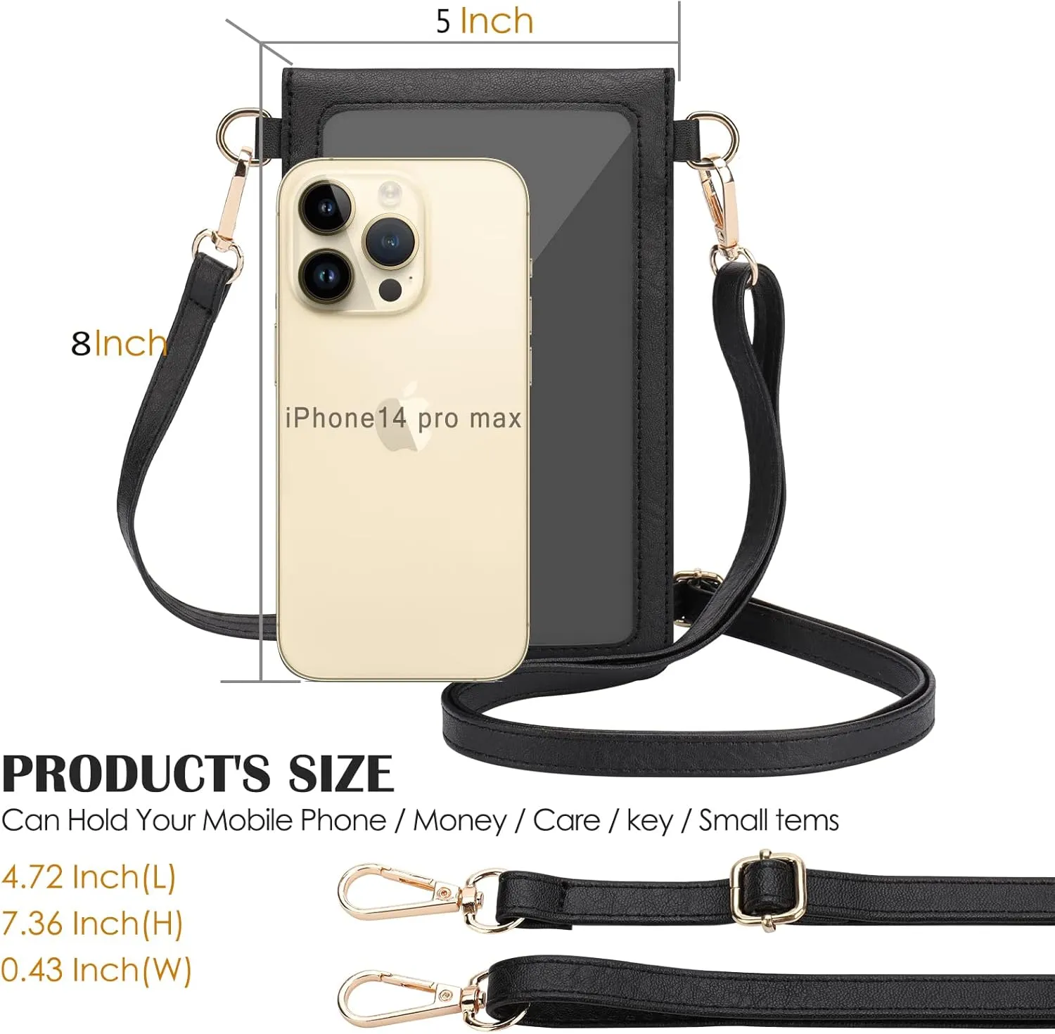 AnsTOP Small Crossbody Bags for Women, Crossbody Cell Phone Bag Tassel Wallet Purses with 2 Strap Best Gift for Women