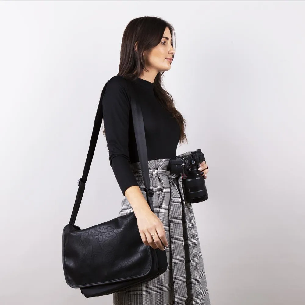 Black Tenba Switch 10 Vegan Leather Camera Bag