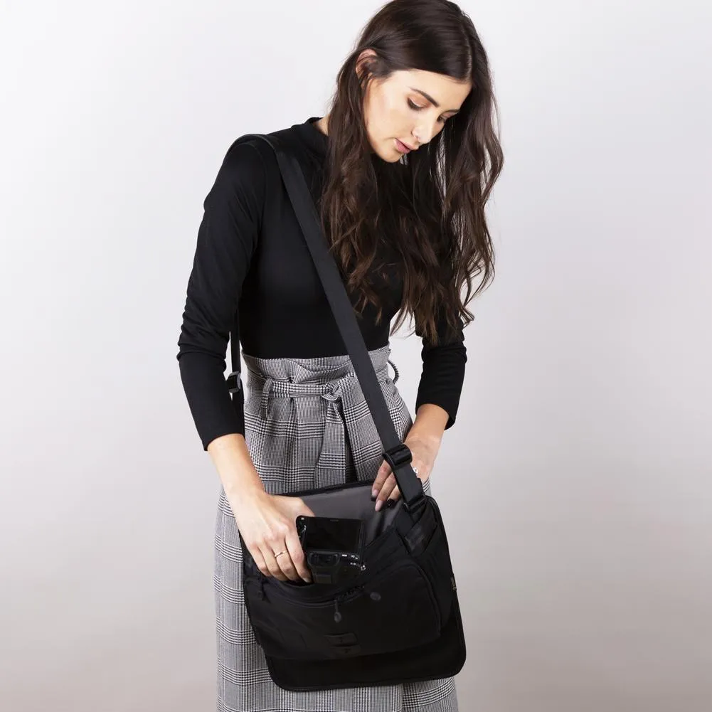 Black Tenba Switch 10 Vegan Leather Camera Bag
