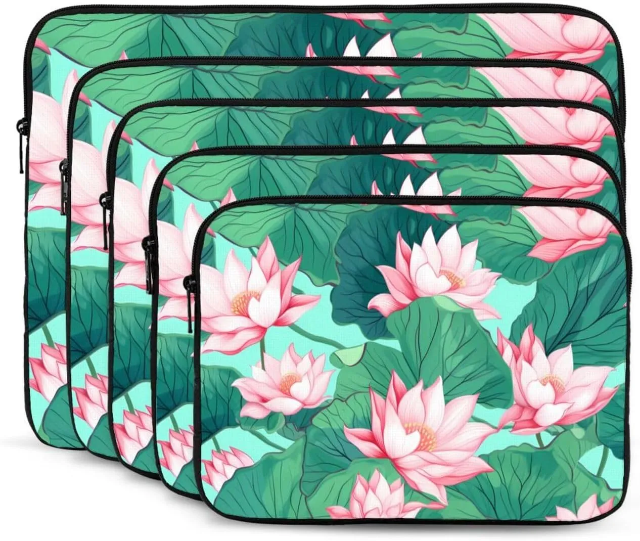 Blooming Lotus Pond Laptop Inner Bag Laptop Sleeve Case Briefcase Carrying Laptop Cover