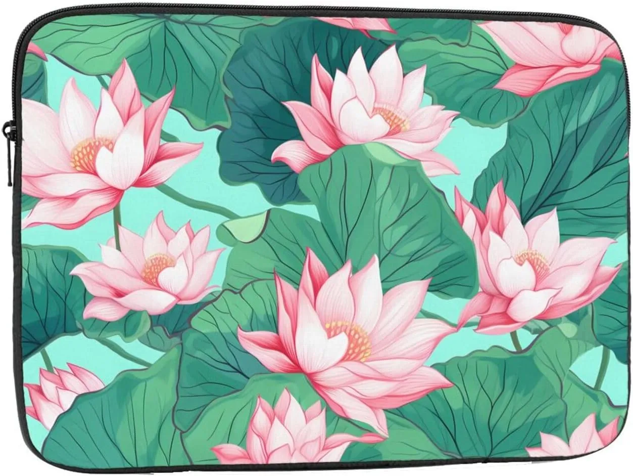 Blooming Lotus Pond Laptop Inner Bag Laptop Sleeve Case Briefcase Carrying Laptop Cover
