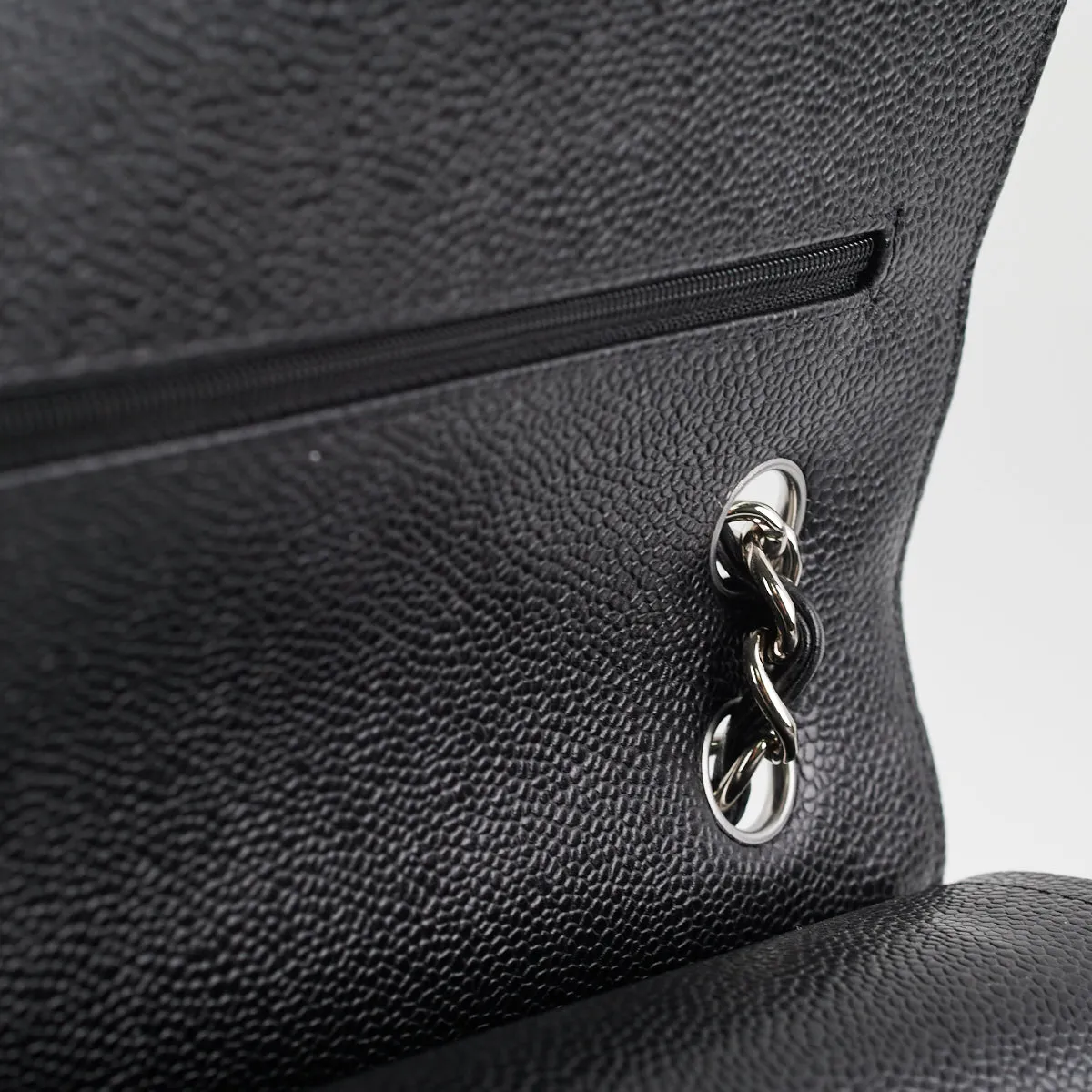 Chanel Classic Flap Jumbo Black Caviar SHW