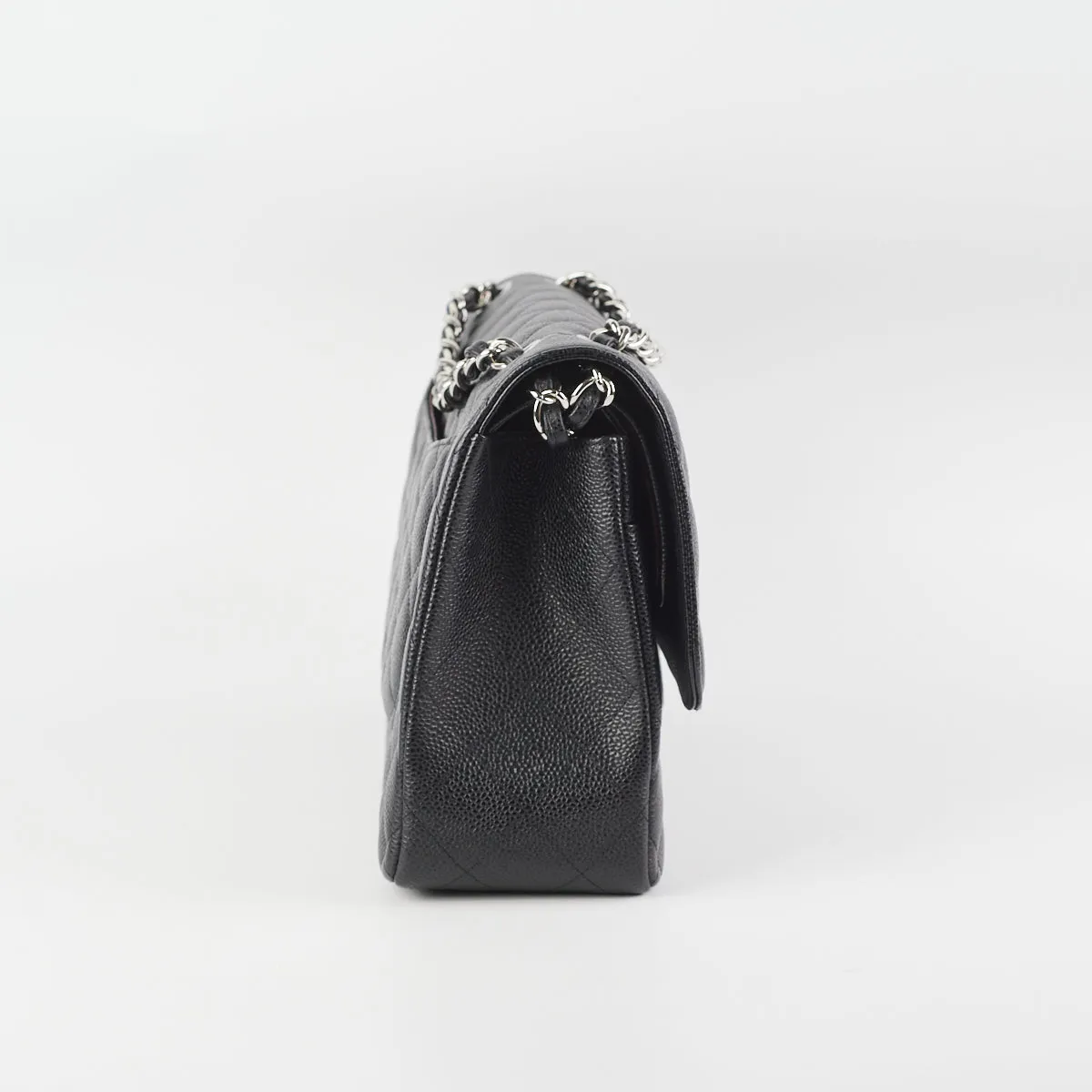 Chanel Classic Flap Jumbo Black Caviar SHW