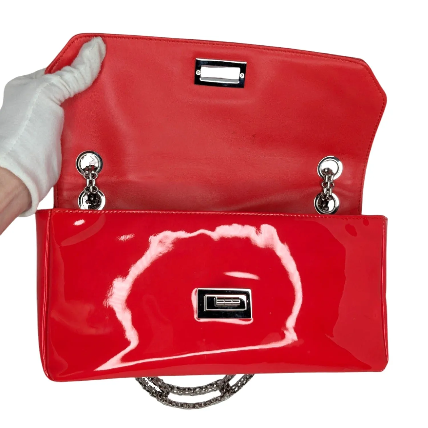 Chanel Patent Calfskin Mademoiselle Bijoux Chain Flap Bag