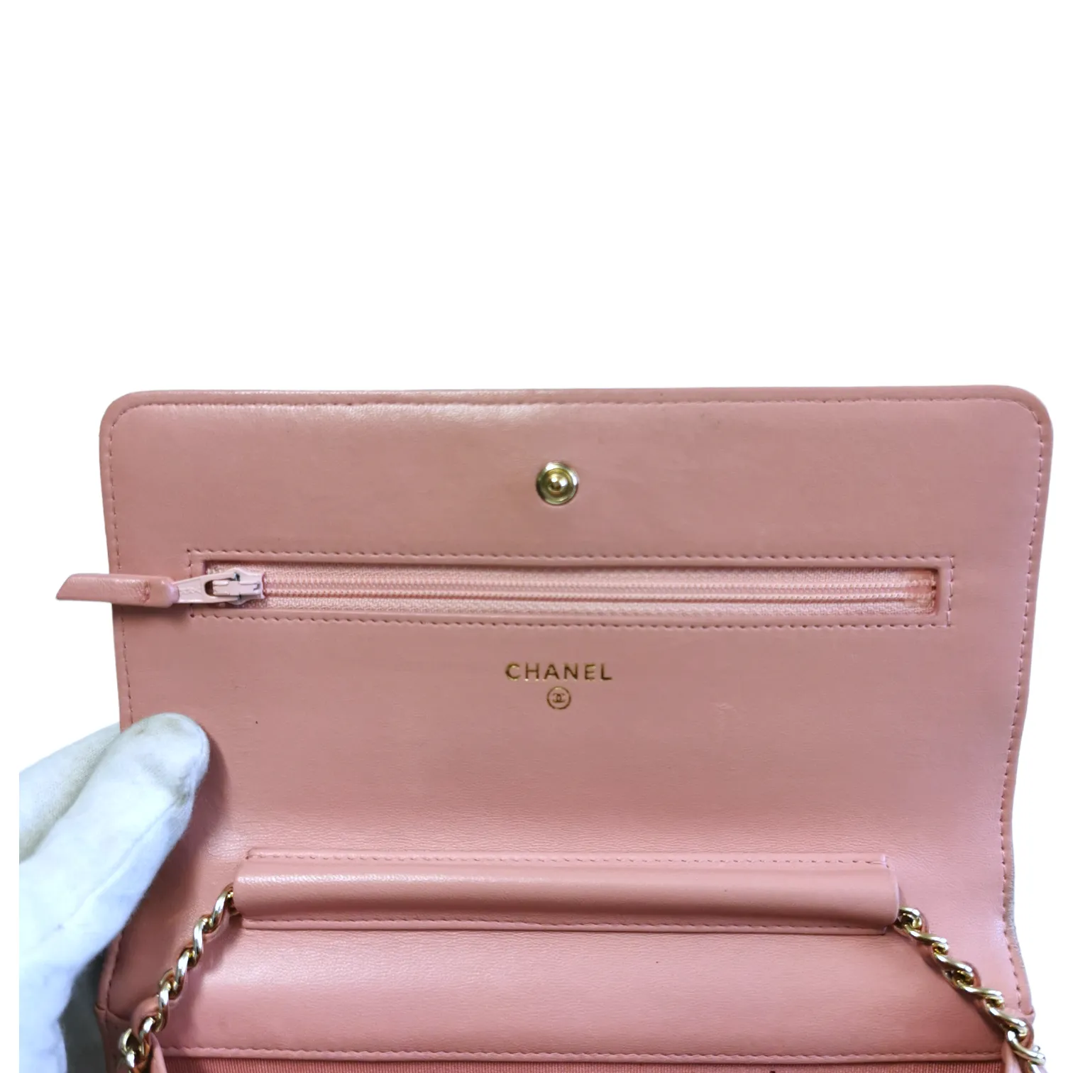 Chanel WoC Pink Lambskin Gold