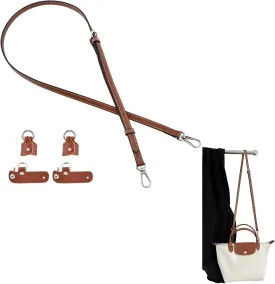Crossbody Strap Replacement for Purse Bag,Leather Purse Crossbody Conversion Kit for Handbag,Leather Shoulder Straps Replacement Adjustable for Bags