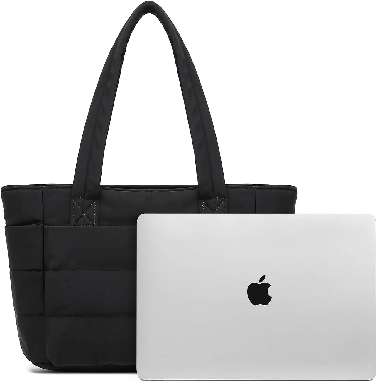 Dreubea Stylish Large Lightweight Puffy Tote Bag for Women- Practical Everyday Carry-All for Work, Travel, Shopping