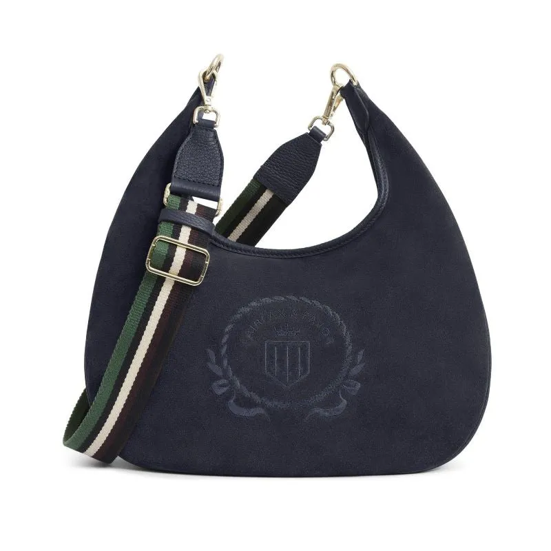 Fairfax & Favor Richmond Hobo Ladies Suede Handbag - Navy