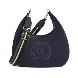 Fairfax & Favor Richmond Hobo Ladies Suede Handbag - Navy