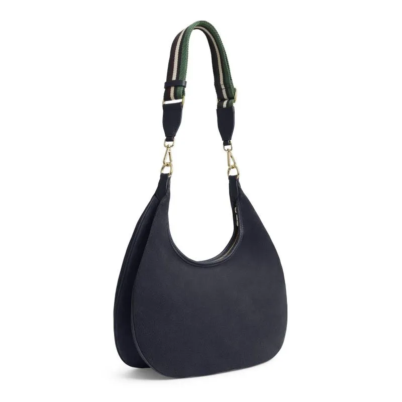 Fairfax & Favor Richmond Hobo Ladies Suede Handbag - Navy