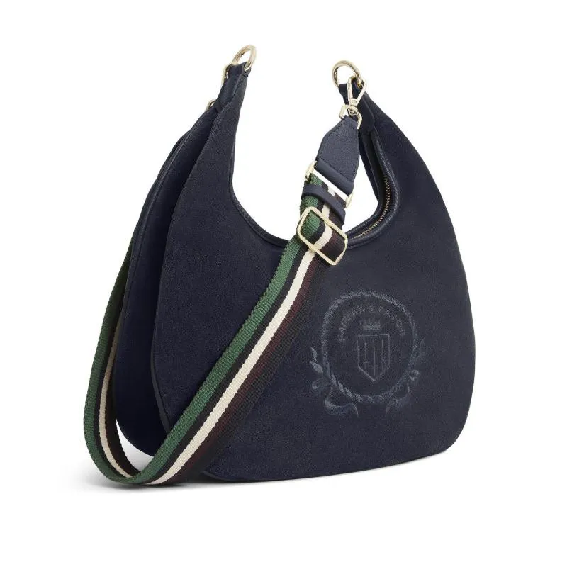 Fairfax & Favor Richmond Hobo Ladies Suede Handbag - Navy