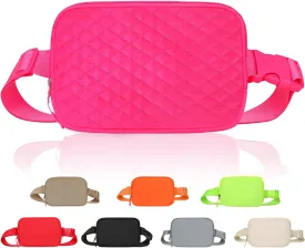 Fanny Pack for Women - Belt Bag Crossbody With Adjustable Strap - Hot Pink Fashion Cross Body Pack for Running, Workout, Hiking, Travel