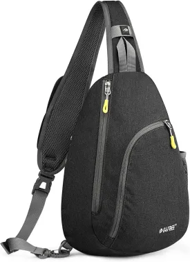 G4Free RFID Sling Bag Crossbody Backpack Casual Chest Shoulder Daypack Gym Bag for Hiking Travel 7L(Dark Gray)