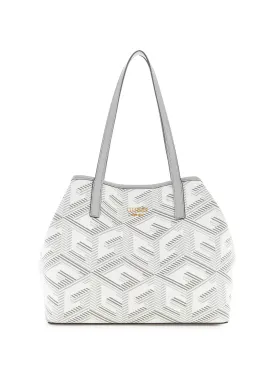 Grey Logo Vikky Tote Bag