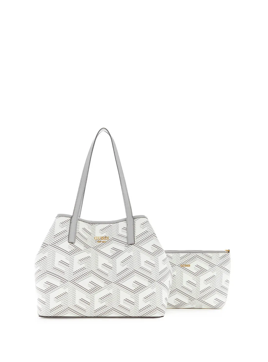 Grey Logo Vikky Tote Bag