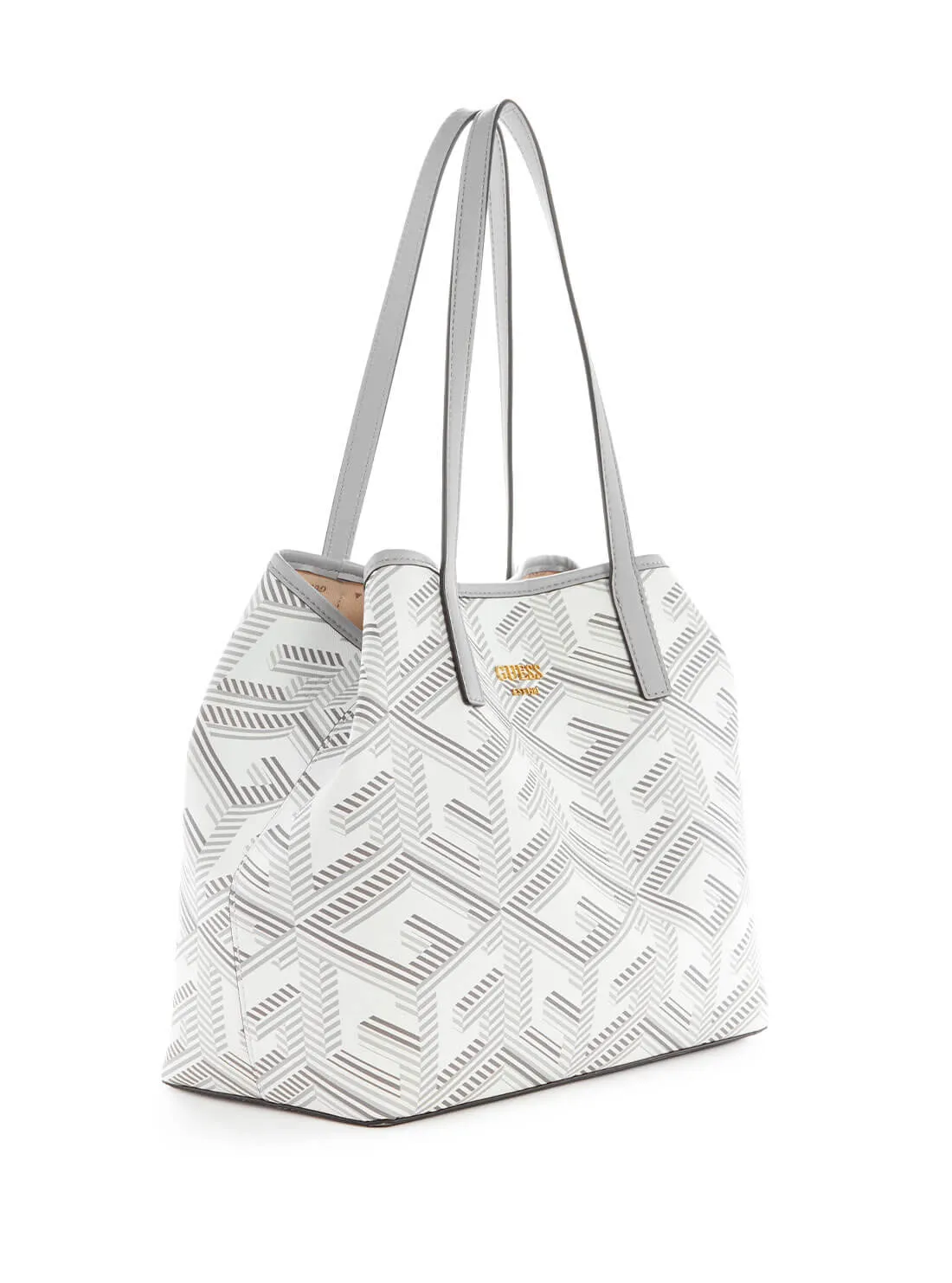Grey Logo Vikky Tote Bag
