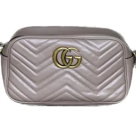 Gucci GG Marmont Camera Small Shoulder Bag - Dusty Pink Leather