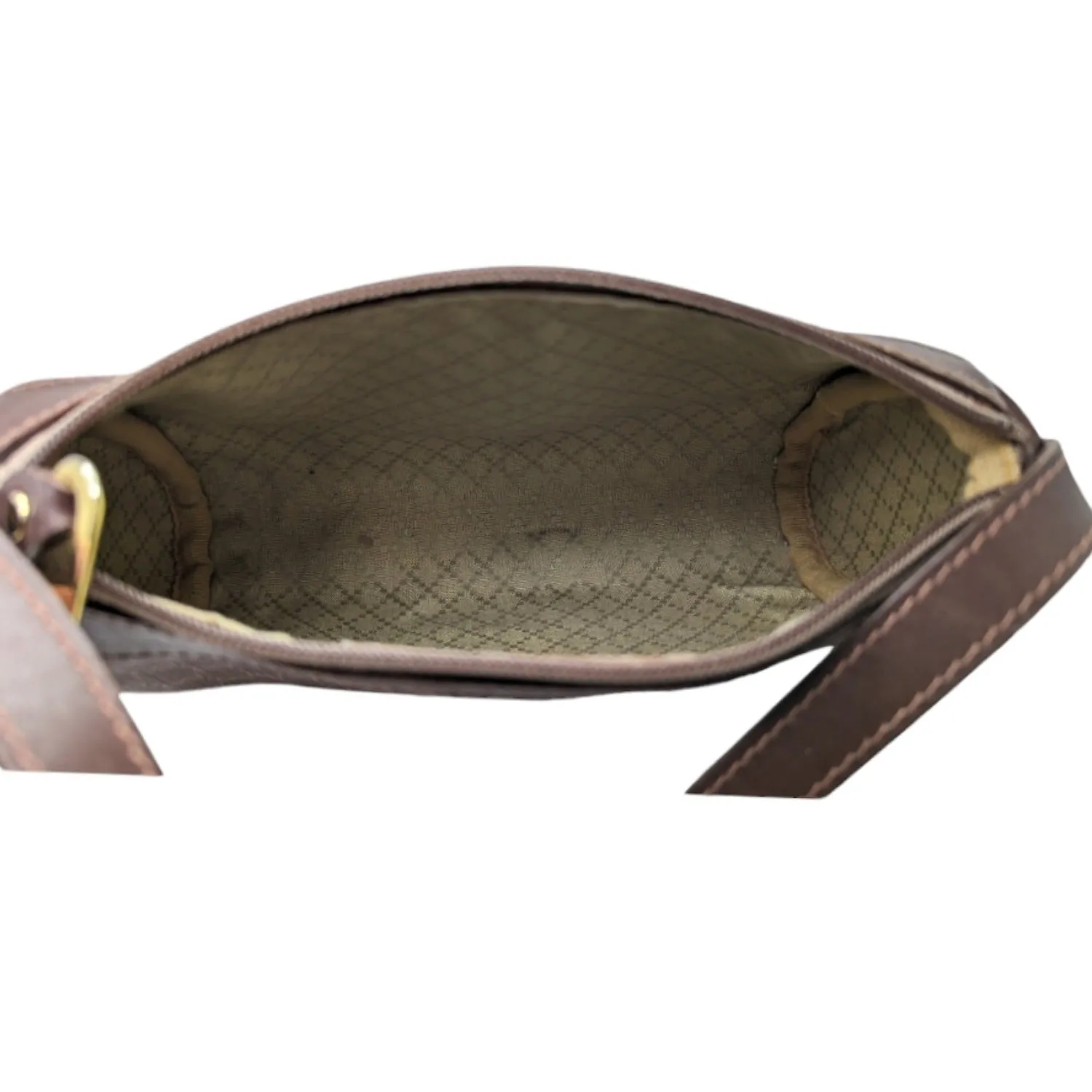 Gucci Vintage Micro GG Brown Crossbody Camera Bag
