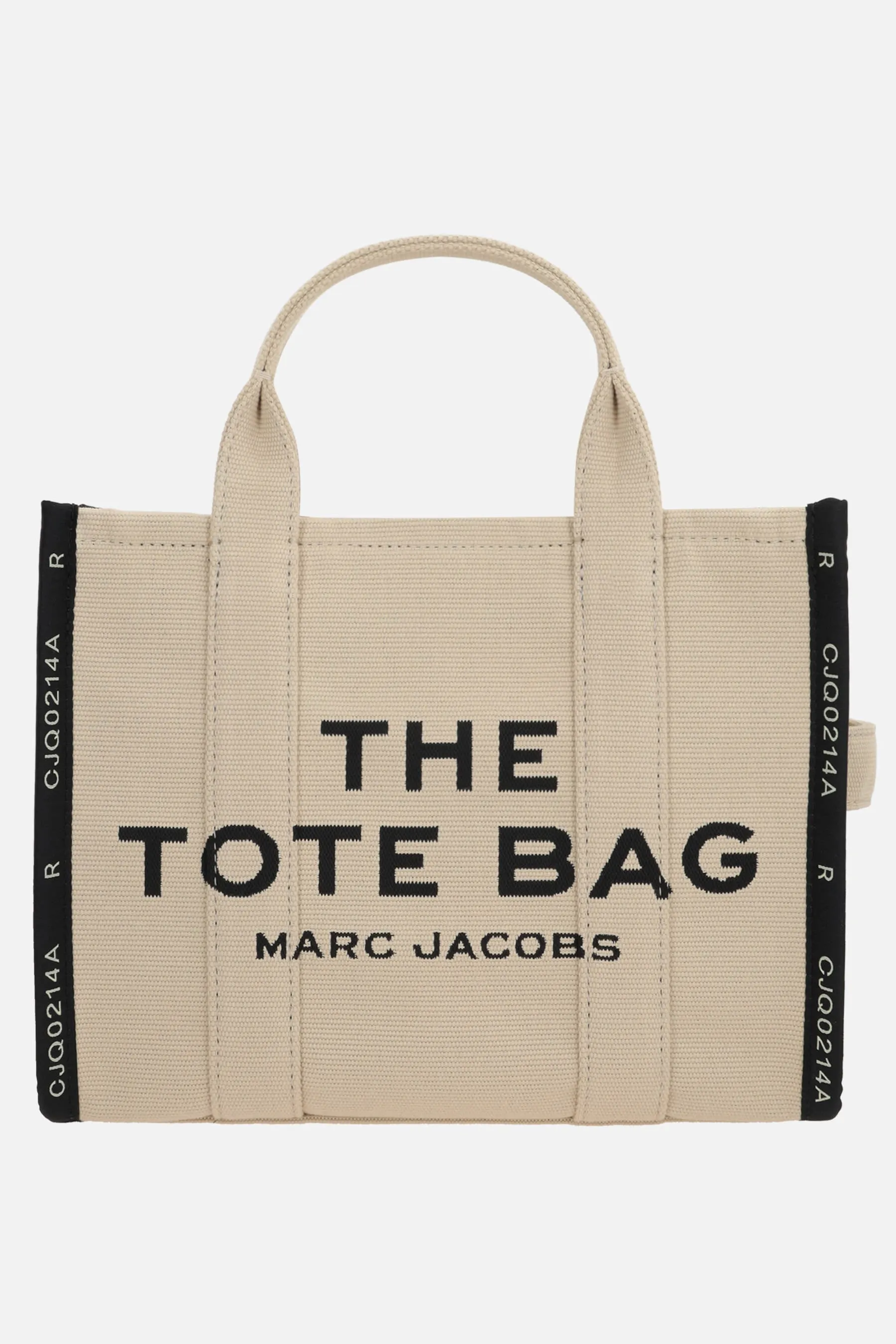 Jacquard Logo Pattern Canvas Tote