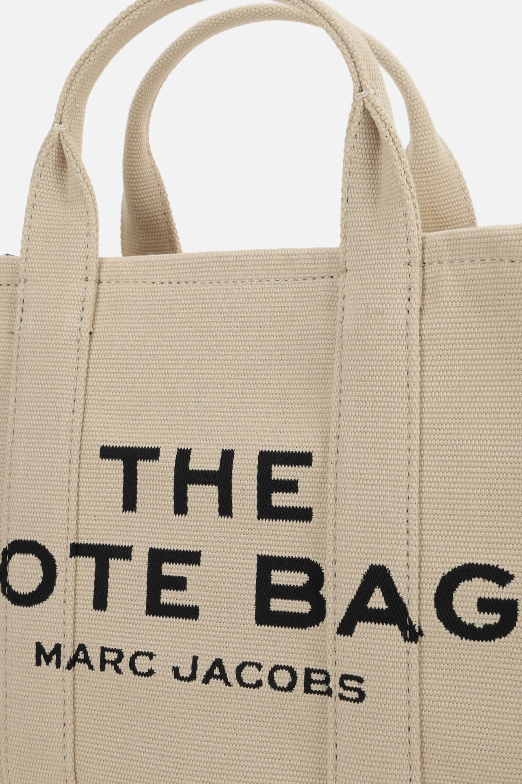 Jacquard Logo Pattern Canvas Tote