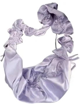 Korean Pleated Cloud Bag, Versatile for Women, Lightweight Hand-Held One Shoulder Bag, Dumpling Shaped(Purple)