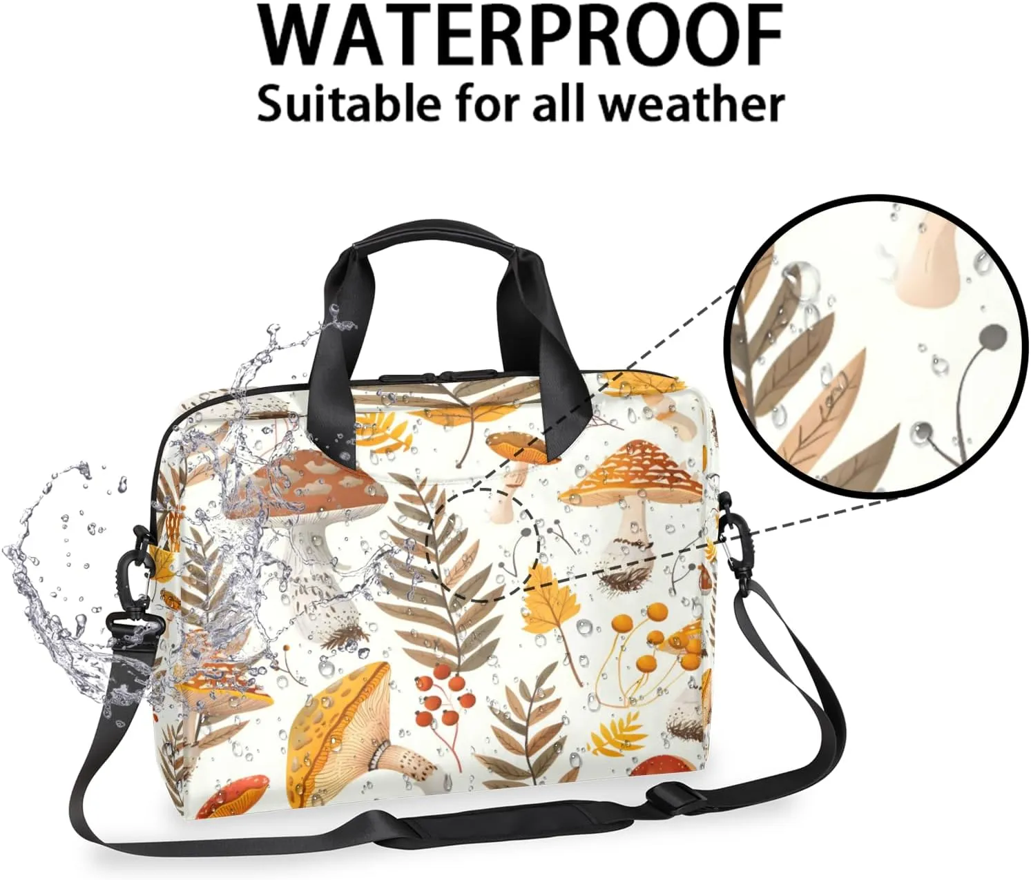 Laptop Bag 15.6 Inch Laptop Sleeve Case with Shoulder Straps Computer Slim Briefcase for Men and Women