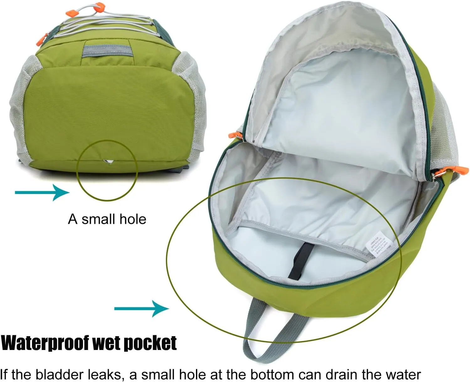 Little Kids Hiking Backpack for Boys or Girls, Small Daypack for Camping or Travel (Armygreen, Small)