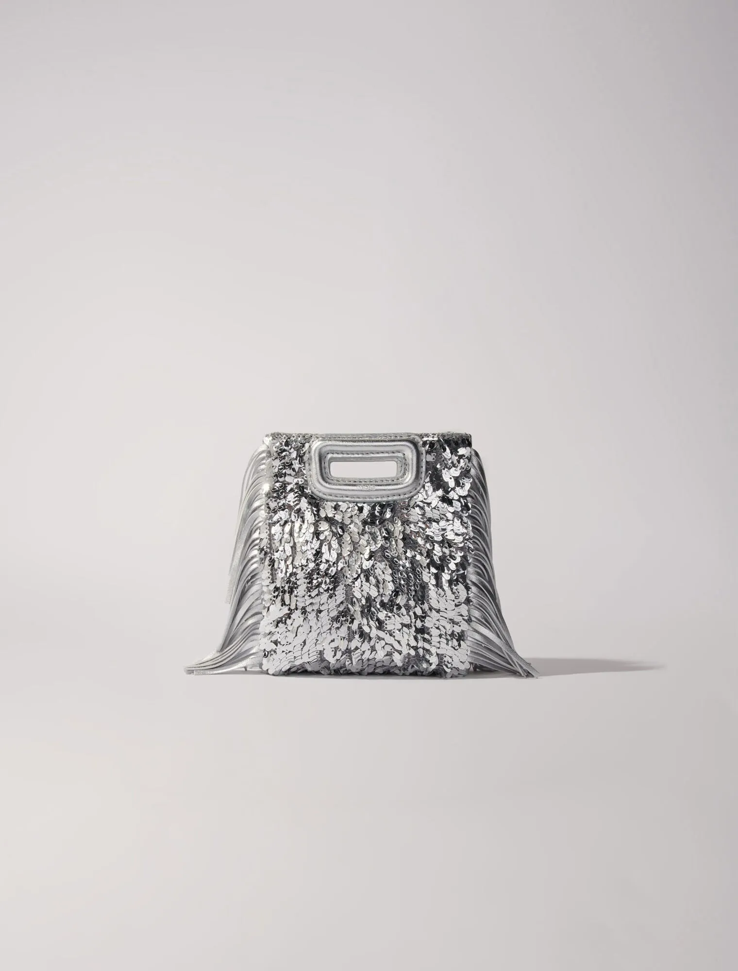 M Mini Bag With Silver Sequins