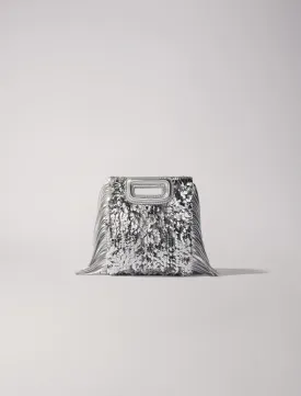 M Mini Bag With Silver Sequins
