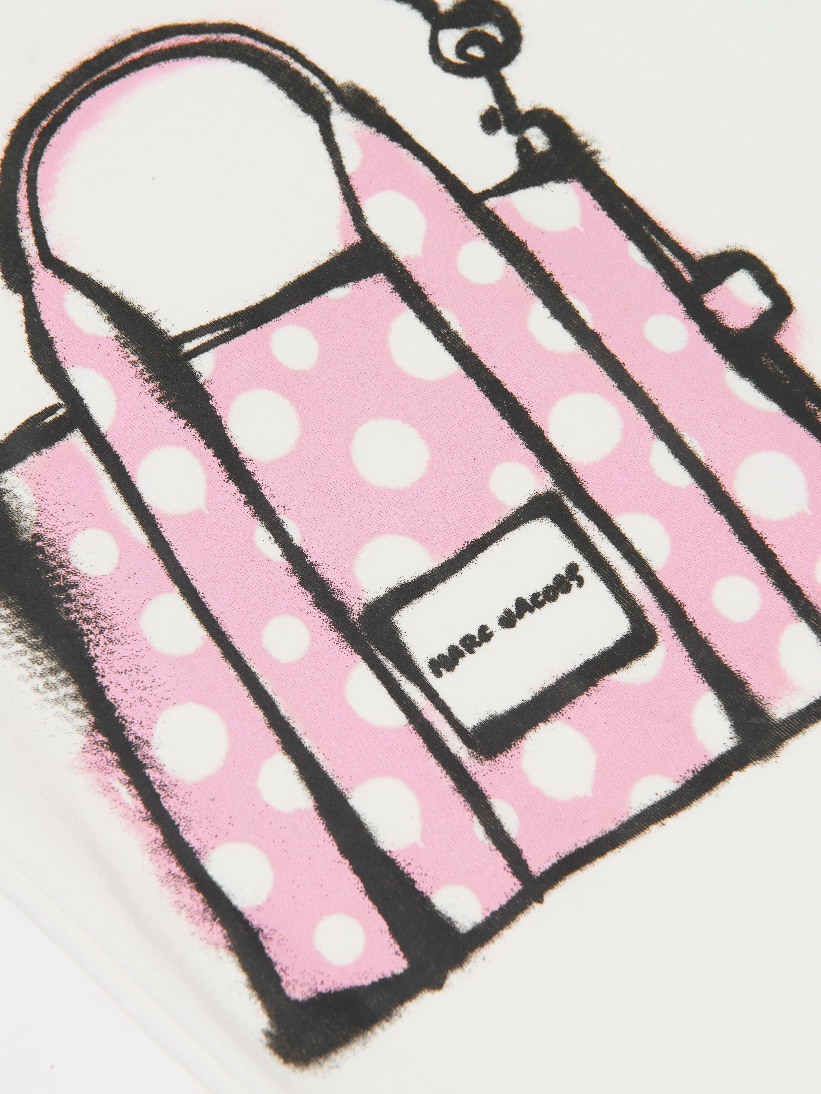 MARC JACOBS Girls Snapshot Bag T-Shirt Dress in Ivory
