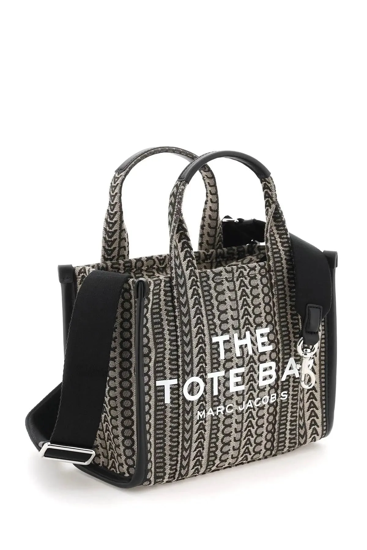 MARC JACOBS MONOGRAM TOTE BAG - BLACK