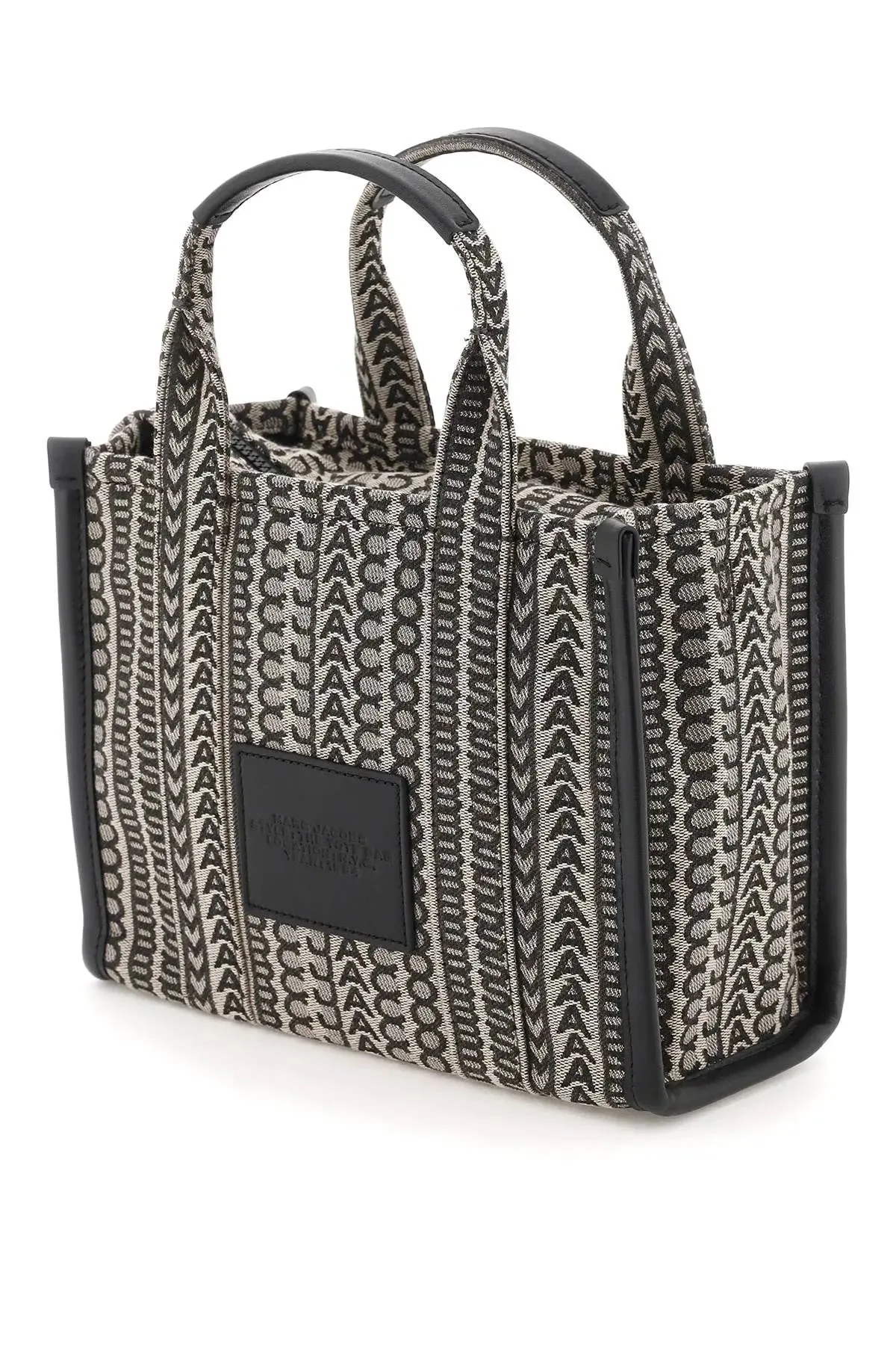 MARC JACOBS MONOGRAM TOTE BAG - BLACK