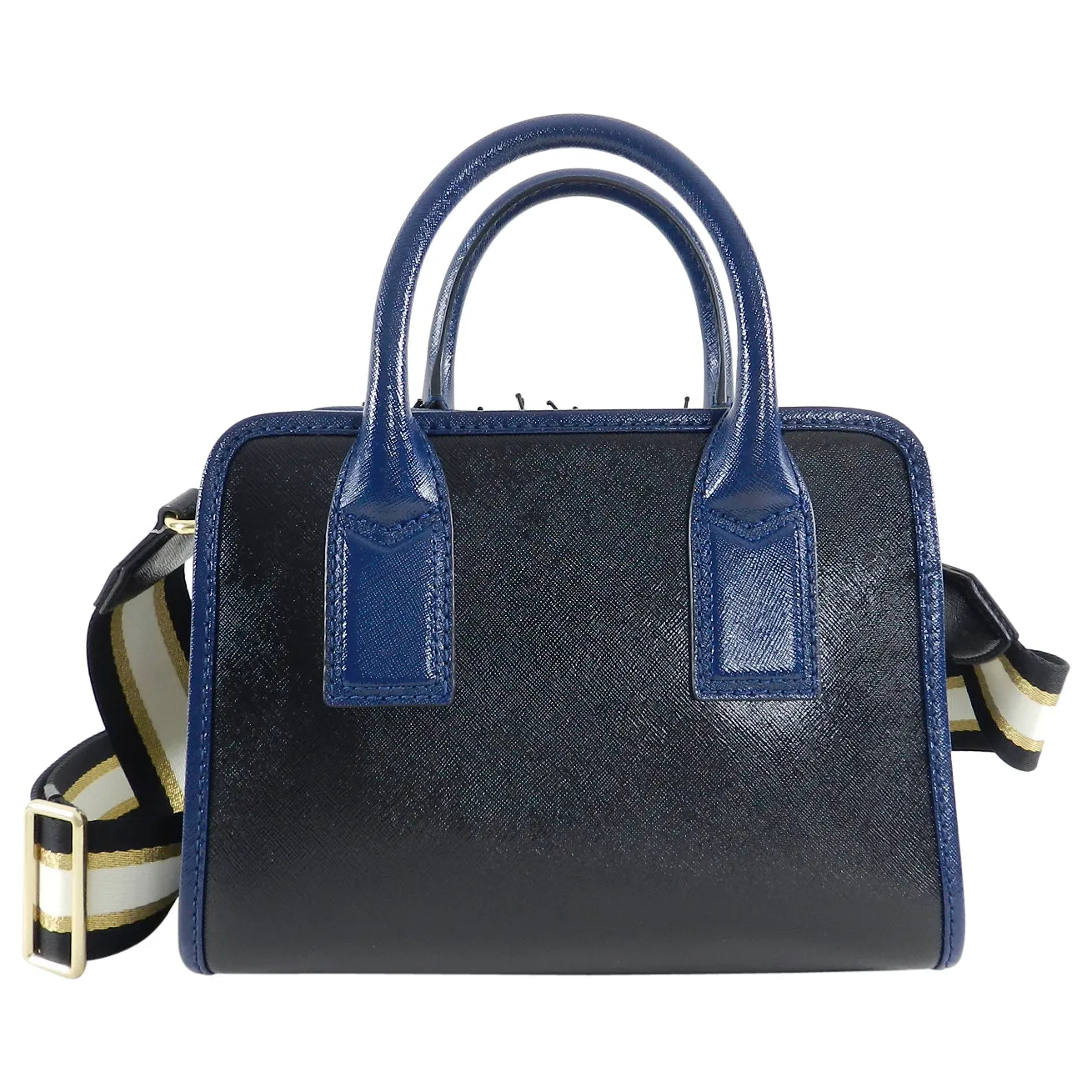 Marc Jacobs Navy Beads and Pom Pom “Little Big Shot” Bag