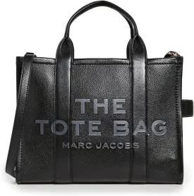 Marc Jacobs Women's The Leather Medium Tote Bag, Black, One Size