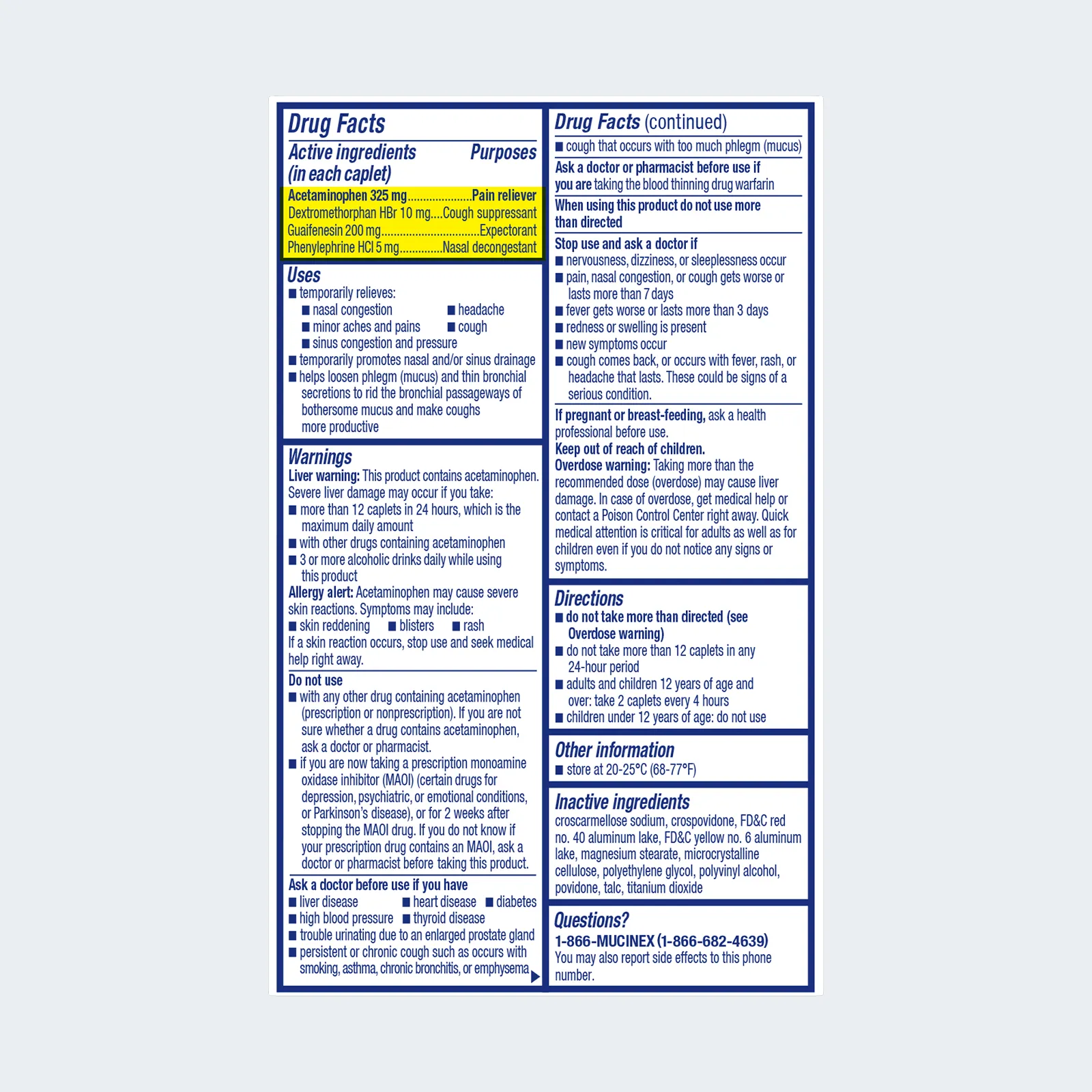 Maximum Strength Sinus-Max® Pressure, Pain & Cough Caplets