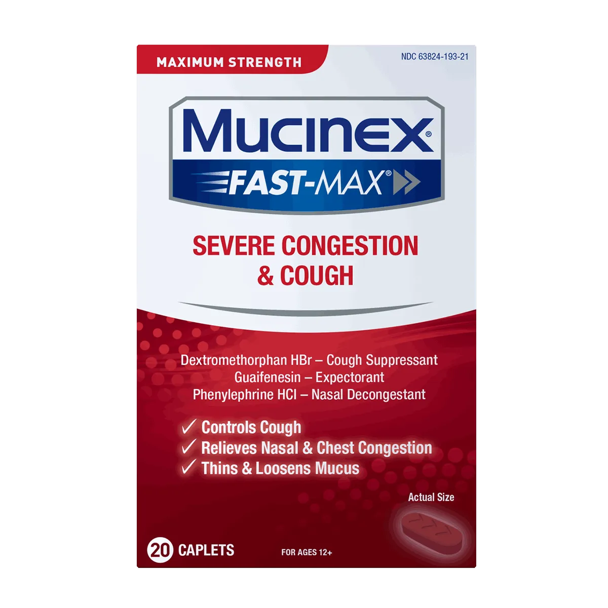 Maximum Strength Fast-Max® Severe Congestion & Cough