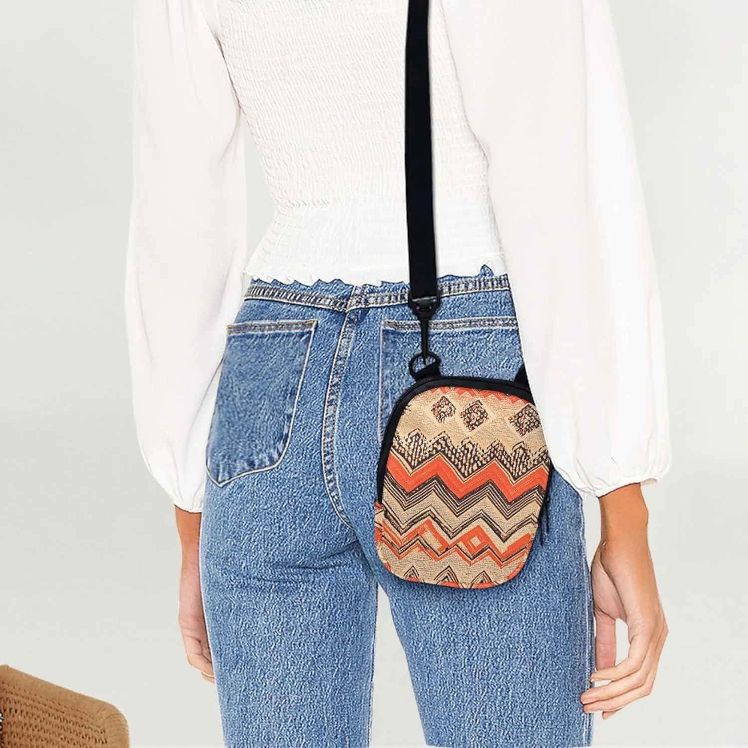 Mini Messenger Bag for Women Teens Small Crossbody Organizer with Zipper Shoulder Straps Coins Portable Holder