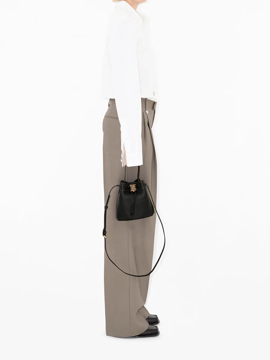 Mini TB Bucket Bag in Black