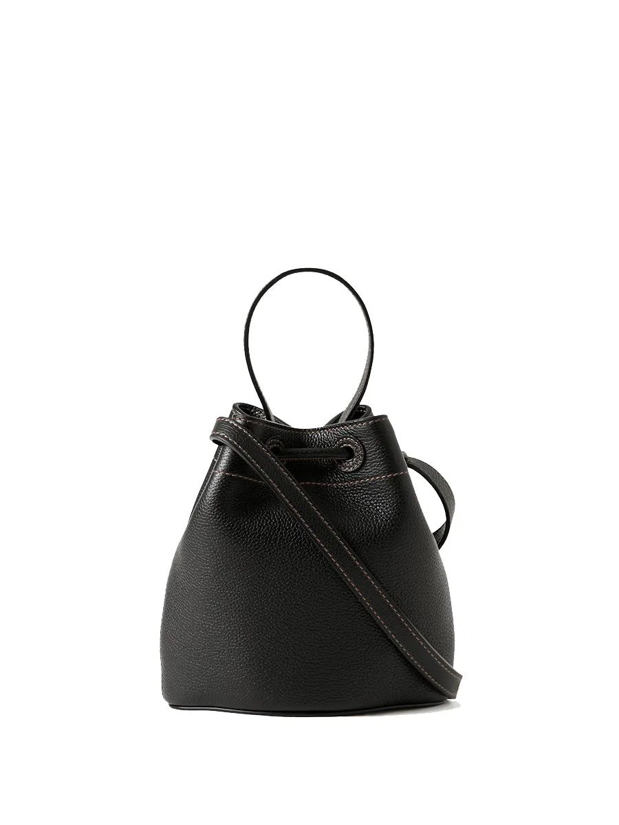 Mini TB Bucket Bag in Black