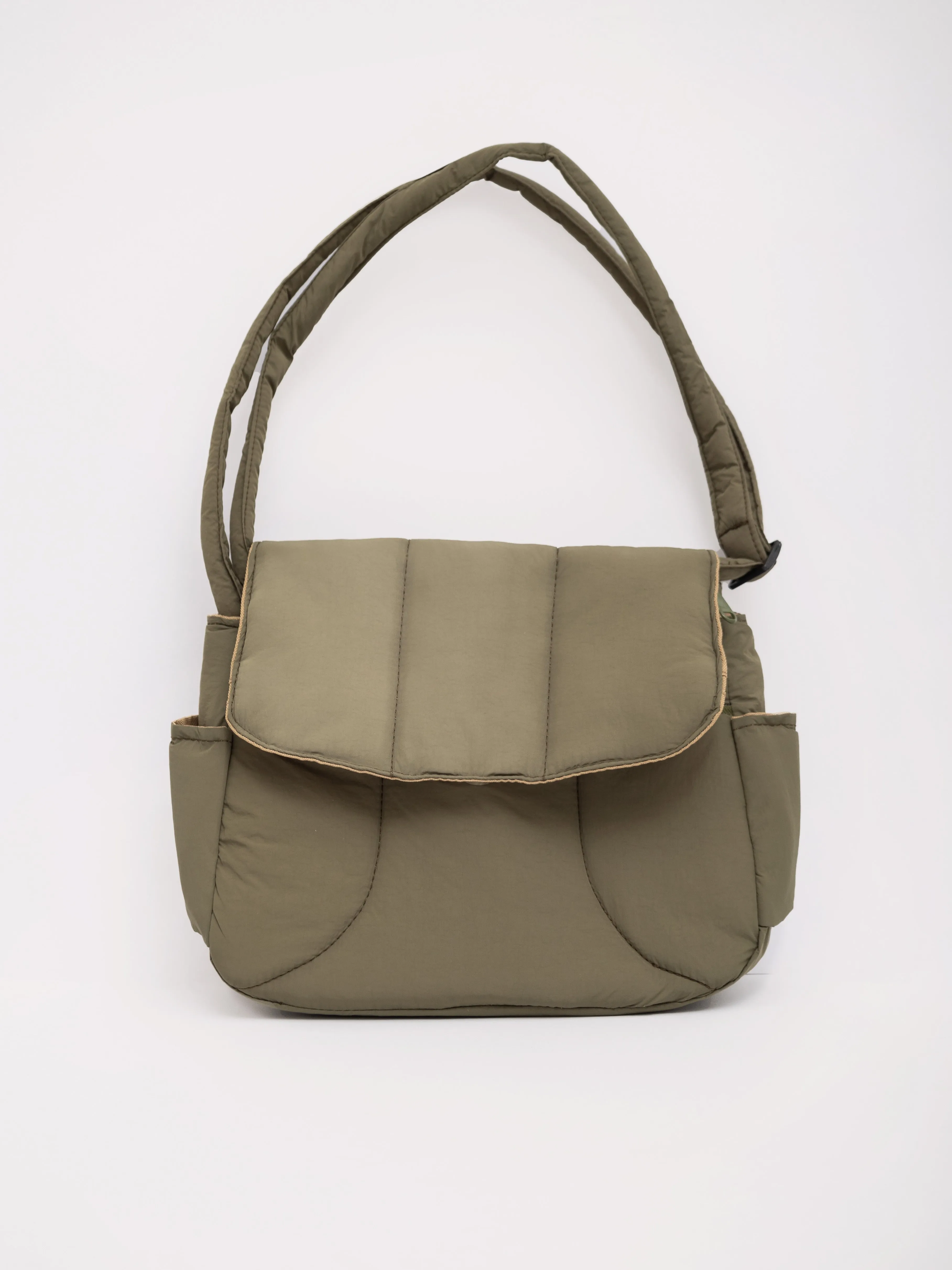 Olive Green Puffies Multi-Carry Crossbody Bag