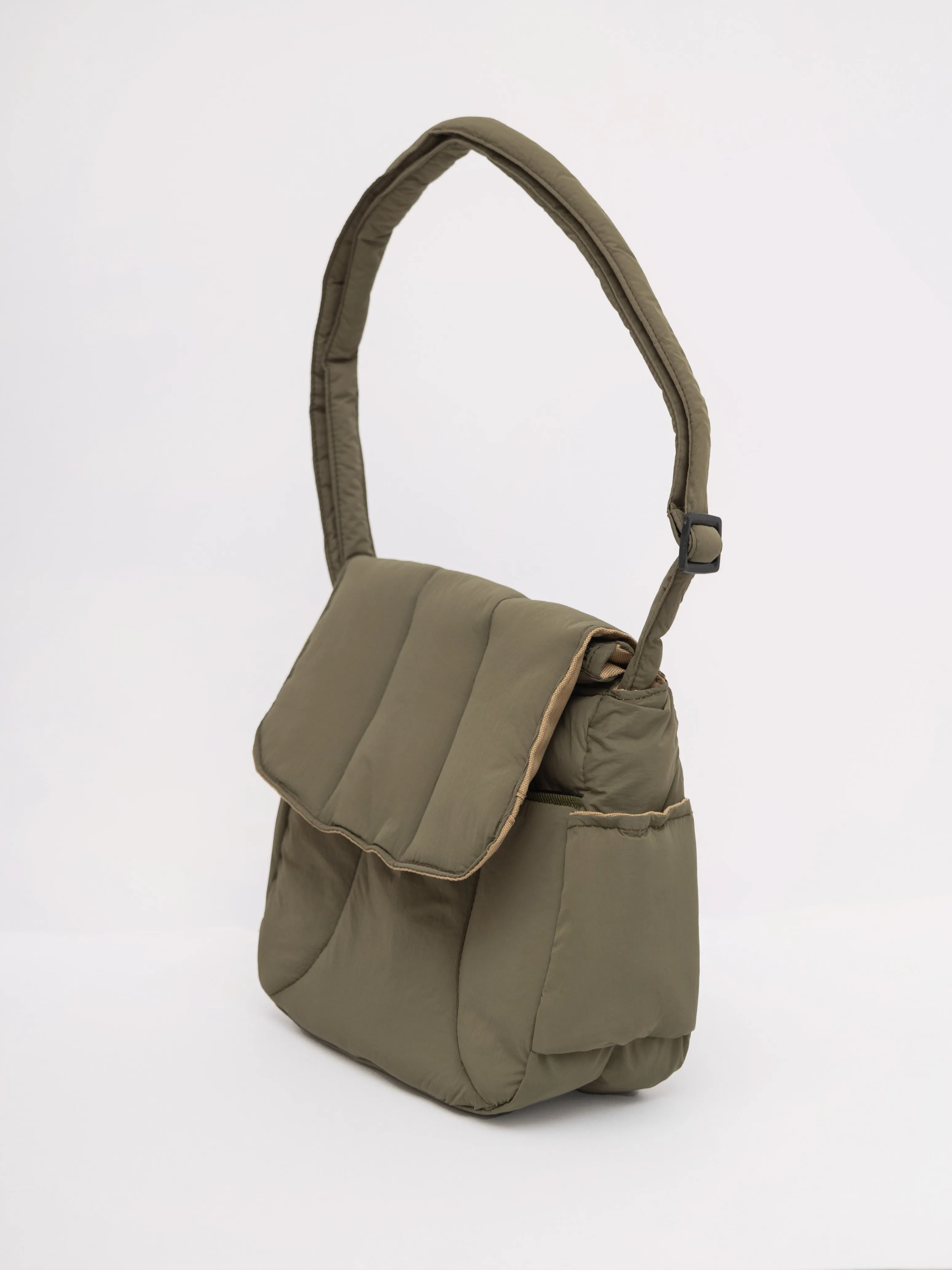 Olive Green Puffies Multi-Carry Crossbody Bag