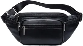 Outdoor Black Phone Bag Sports Crossbody Chest Bag Fanny Pack Shoulder Backpack