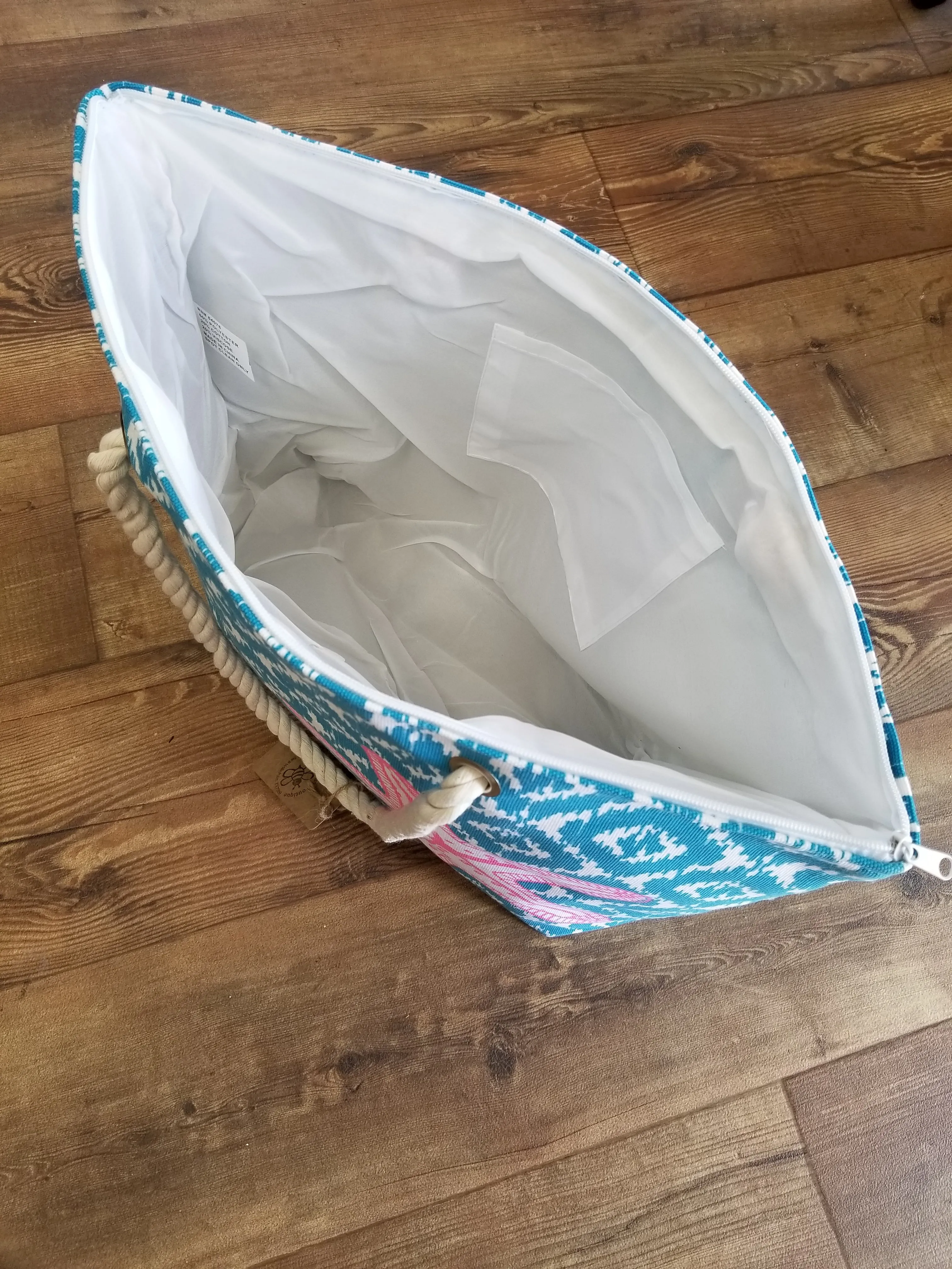 Oversized Coastal Tote Bag Starfish