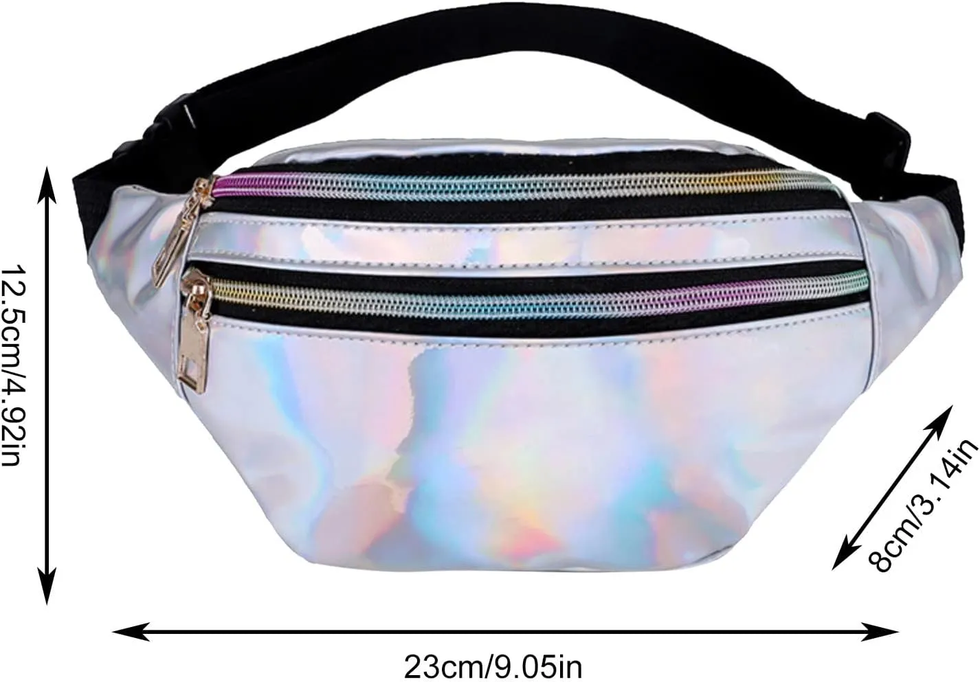 Packable Backpack for Women Men Mini Phone Purses with Crossbody Strap and Wallet Running Fanny Pack(Gold)