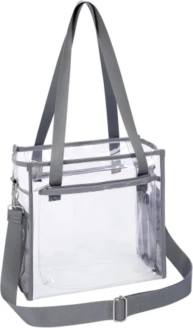 PACKISM Clear Bag 12x6x12 Stadium Approved - Clear Tote Bag for Sport Events Game Day Concert and Work