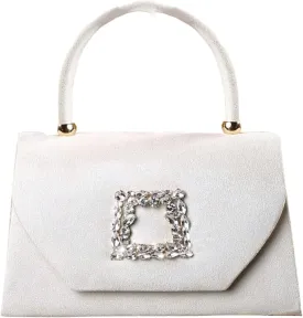 QWINEE Glitter Velvet Purse Sparkly Clutch Purse Handbag Evening Party Sparkle Mini Square Handbags