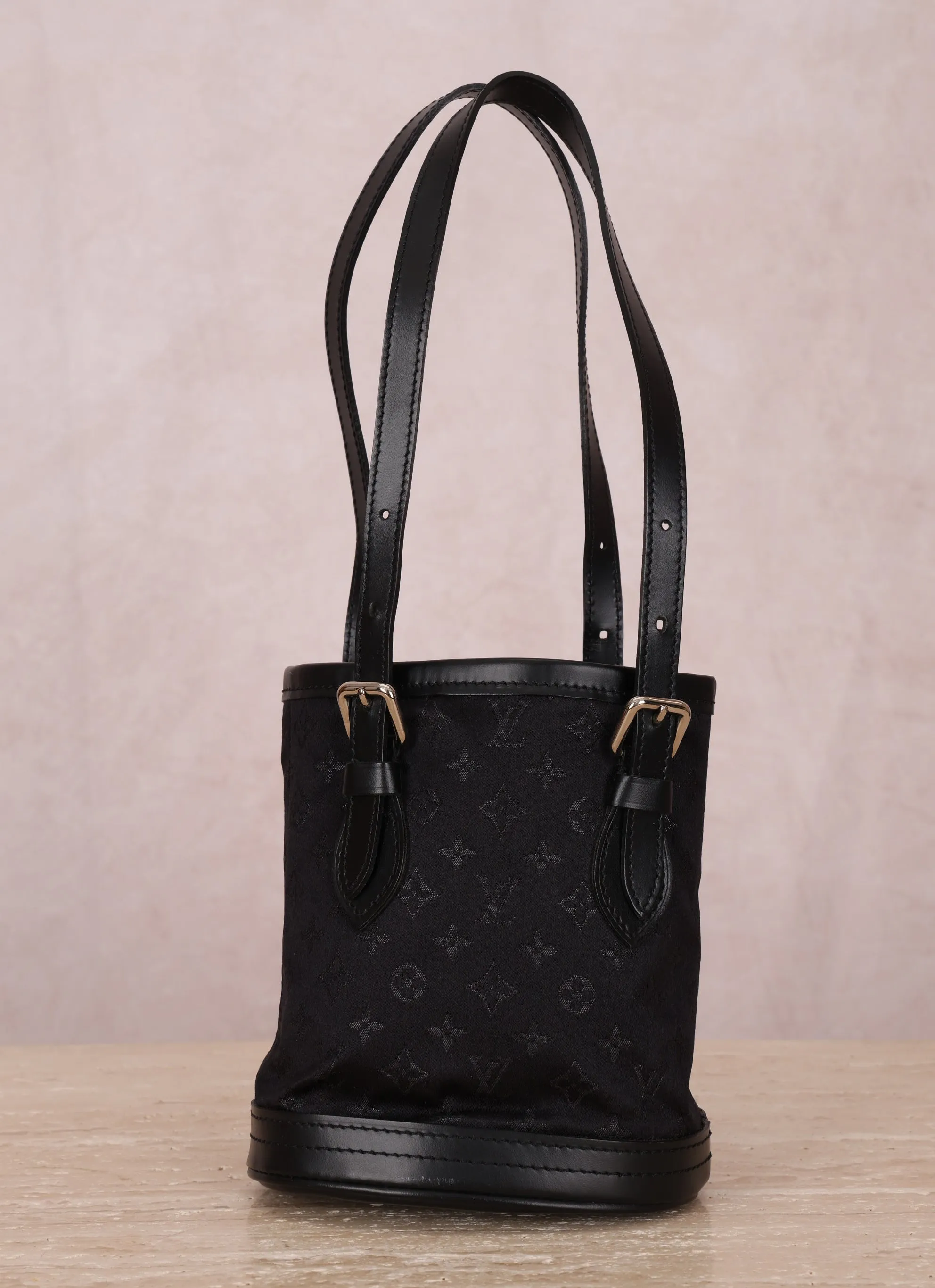 Rare Louis Vuitton Satin Mini Bucket Bag