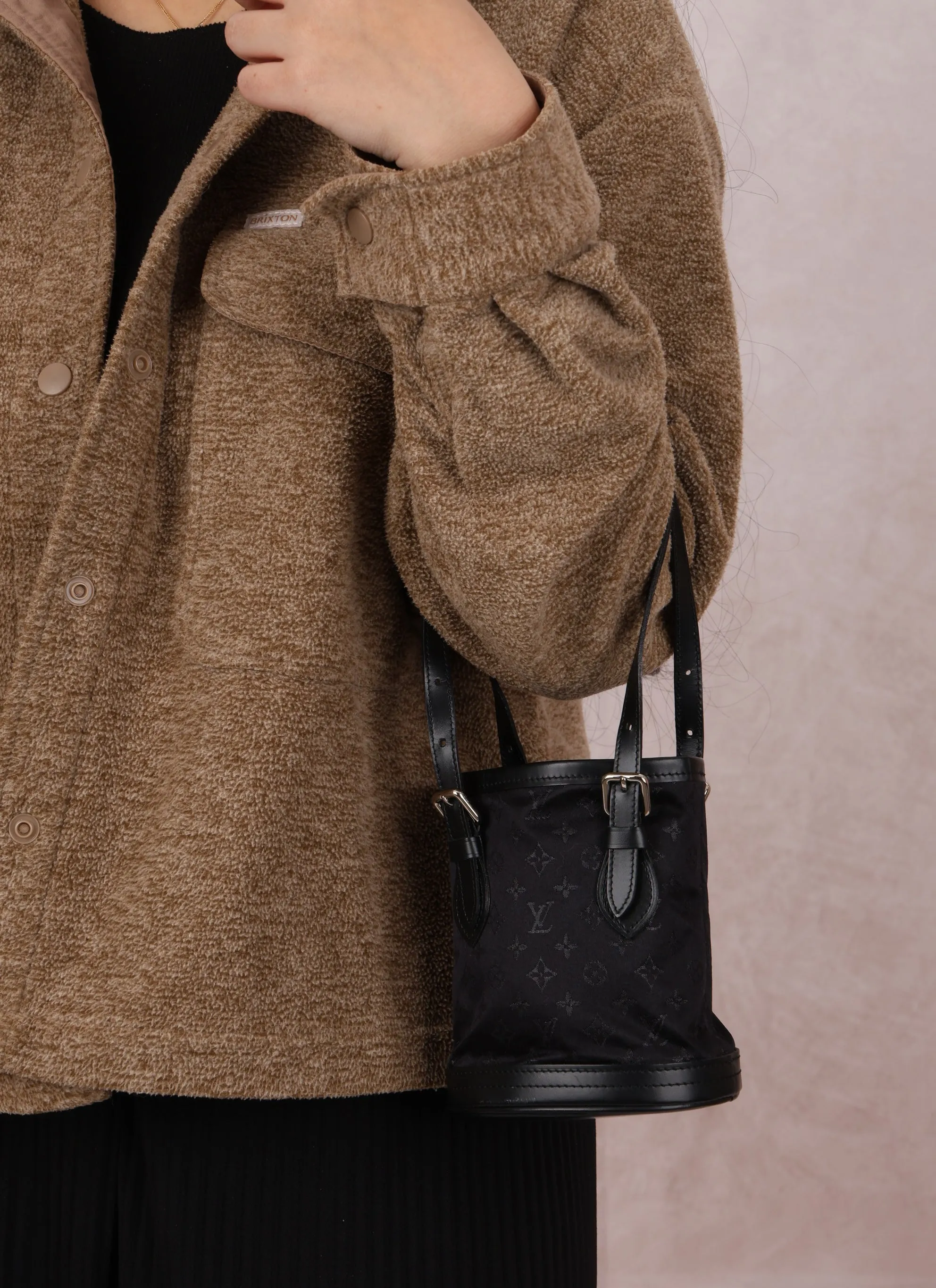 Rare Louis Vuitton Satin Mini Bucket Bag
