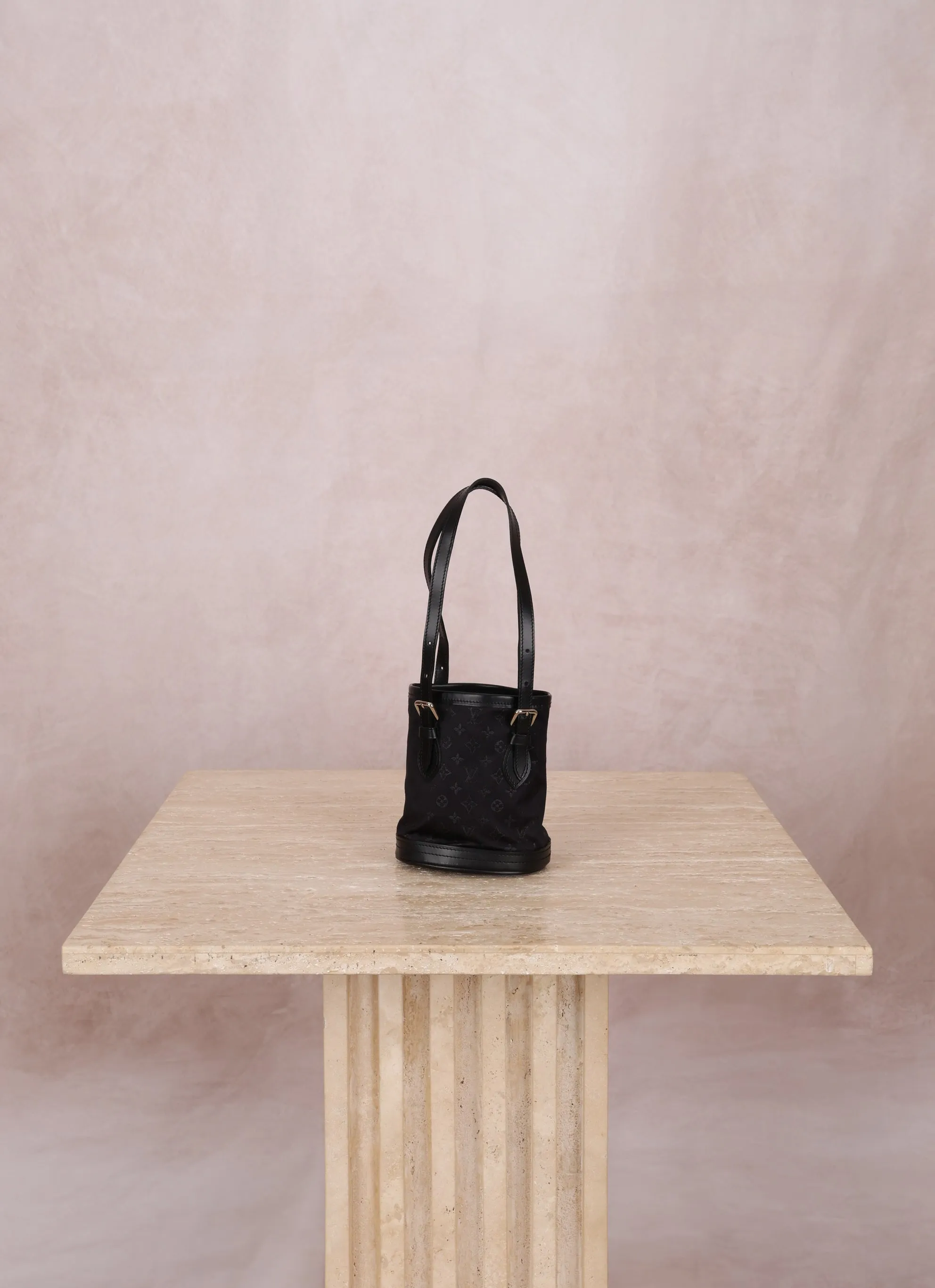 Rare Louis Vuitton Satin Mini Bucket Bag