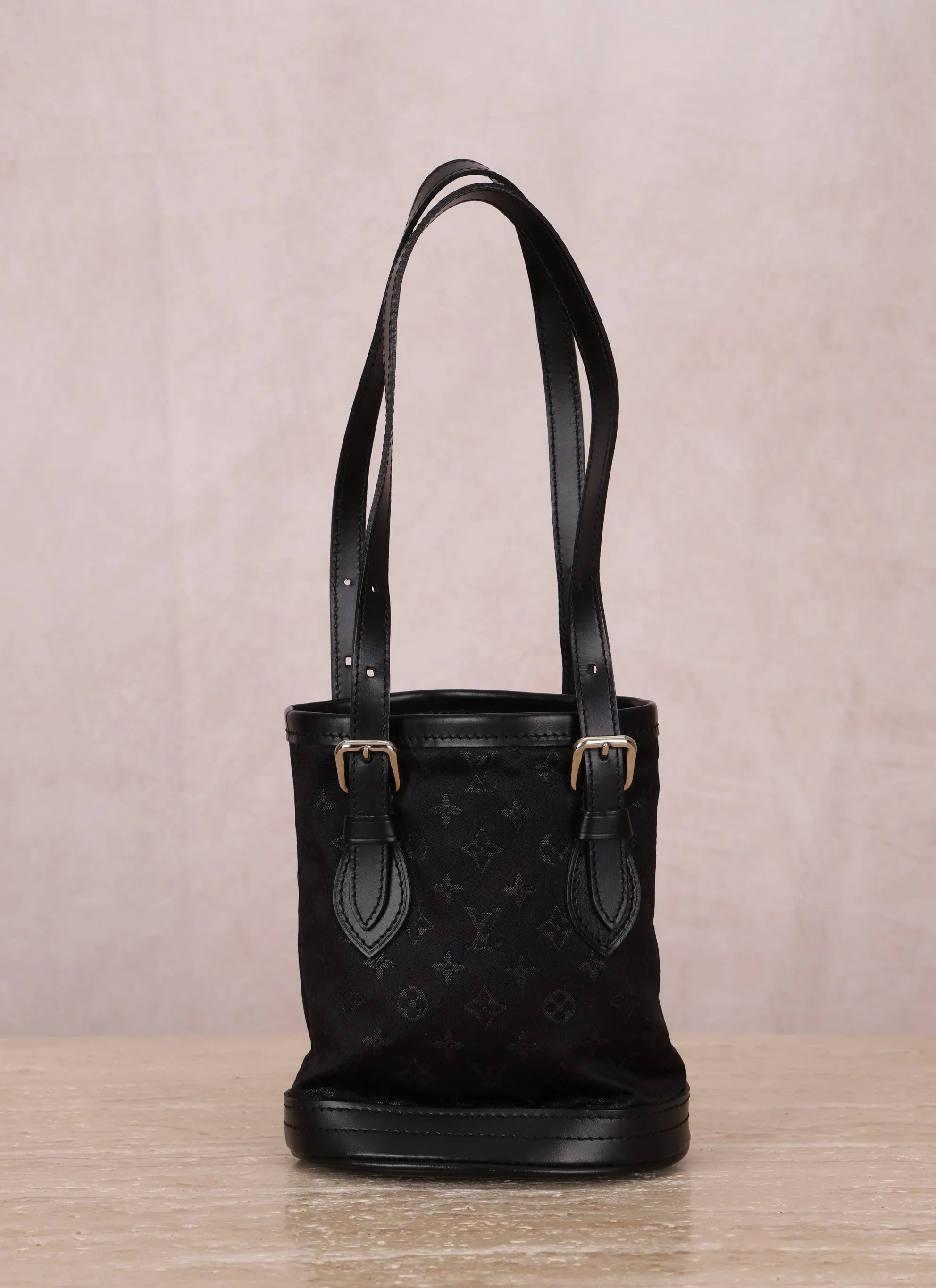Rare Louis Vuitton Satin Mini Bucket Bag